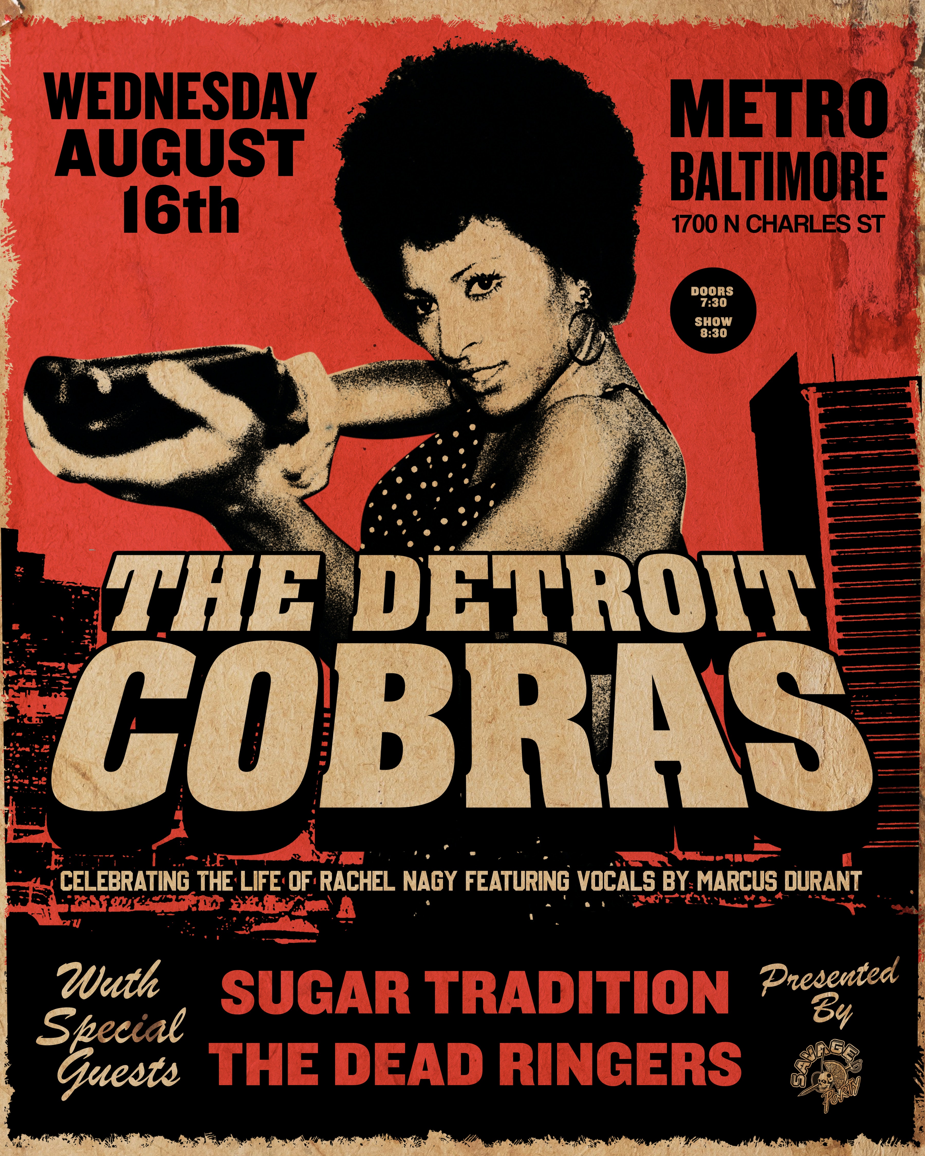 THE DETROIT COBRAS w/ Sugar Tradition and The Dead Ringers | Metro